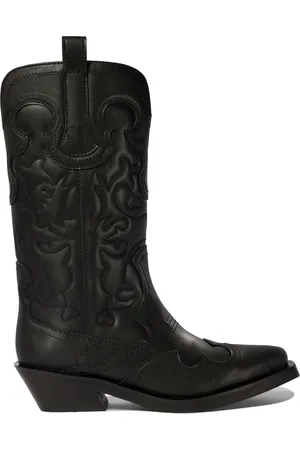 Ganni Western Ankle Boots
