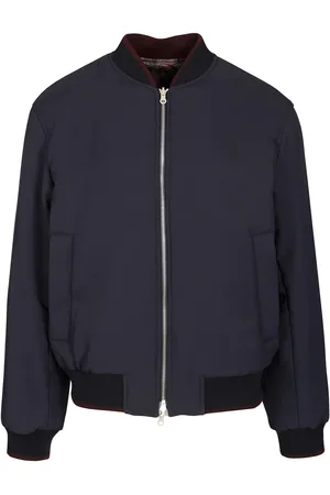 DRIES VAN NOTEN Reversible Bomber Jacket Jackets Blue