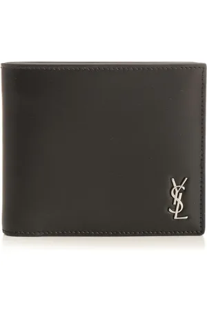 Saint Laurent Tiny Cassandre East/West Small Wallet Wallets Black