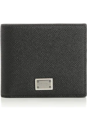Dolce & Gabbana Leather Bifold Wallet Wallets Black