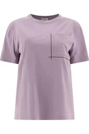 Brunello Cucinelli T-Shirts Purple