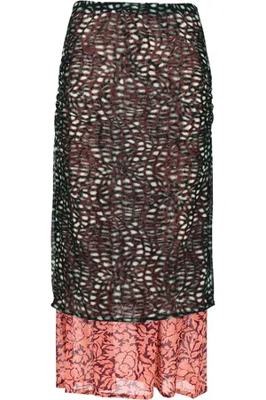 DRIES VAN NOTEN Homoa Short Pr Long Skirt Malachite Skirts Green