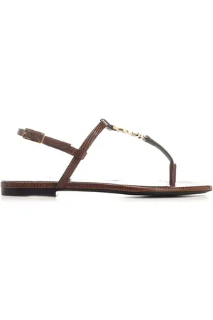 Saint Laurent Cassandra Sandals Black