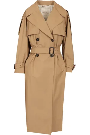 Max mara the cube Double-Breasted Trench Coat Coats Beige