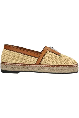Dsquared2 Cashmere Rafia Flat Shoes