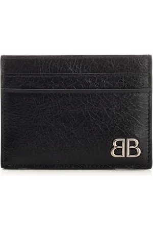 Balenciaga Monaco Credit Card Holder Wallets Black