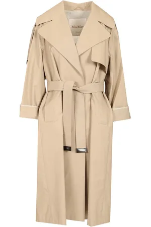 Max mara the cube Oversized Trench Coat In Water-Repellent Twill Coats Beige