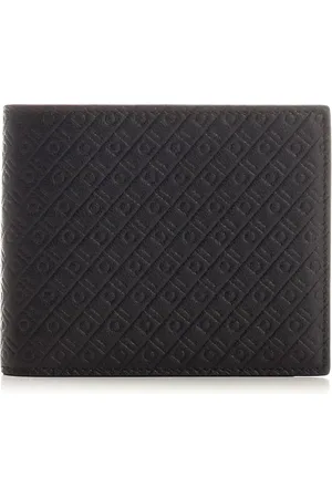 Salvatore Ferragamo Black Leather Wallet Wallets Black