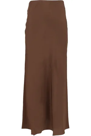 MATTEAU Bias Elastic Skirt Skirts Brown
