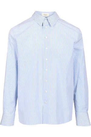 Saint Laurent Silk Voile Shirt Shirts Blue