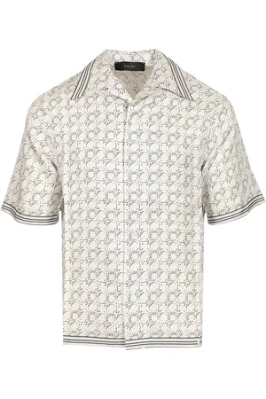 AMIRI Silk Bowling Shirt Shirts Grey