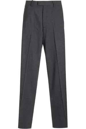 RAF SIMONS Grey Straight Trousers Grey
