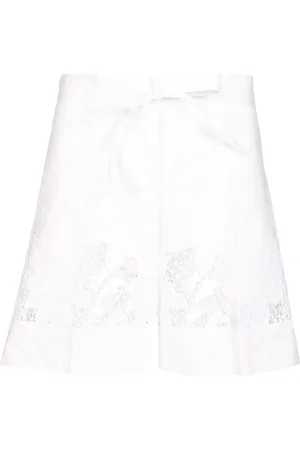 P.A.R.O.S.H. Shorts With Embroidery Trousers White
