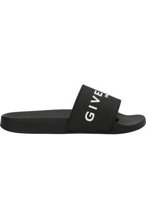 Givenchy Logo Slides Sandals White/Black
