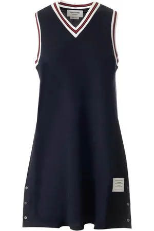 Thom Browne Cotton Pique Tennis Dress Dresses Blue