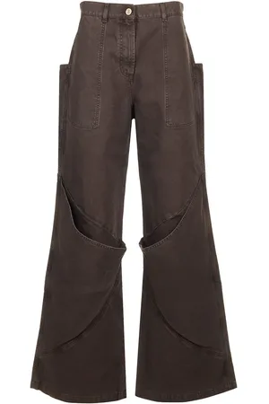 The Attico Brown Baggy Pants Trousers Brown
