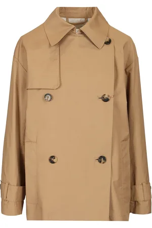 Max mara the cube Short Twill Trench Coat Coats Beige