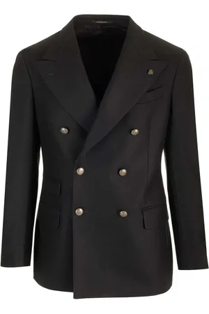 GABRIELE PASINI Double-Breasted Wool Jacket Jackets Black