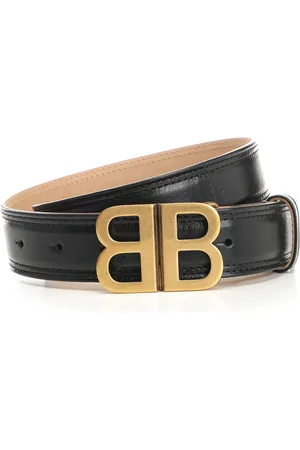 Balenciaga Bb Hourglass Crushed Belts Black