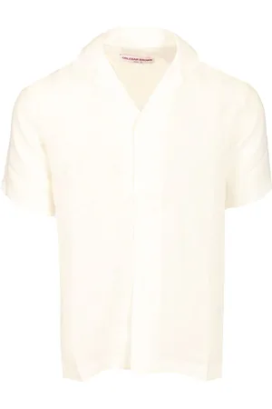 Orlebar Brown Linen Shirt Shirts White