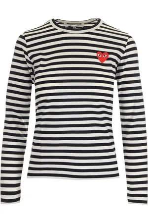 Comme des Garçons Striped T-Shirt White