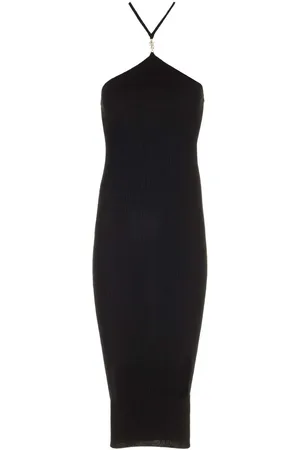 AMIRI Ribbed Cotton Dresses Black