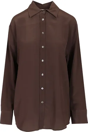 P.A.R.O.S.H. Oversized Shirt Shirts Brown