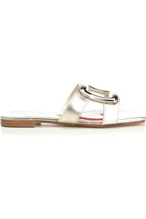 Roger Vivier New Metal Buckle Scarpe Basse Gold