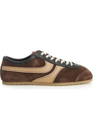 DRIES VAN NOTEN Suede Sneakers Brown