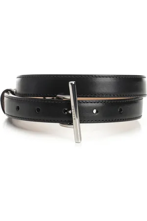 Alexander McQueen T-Bar Belts Black