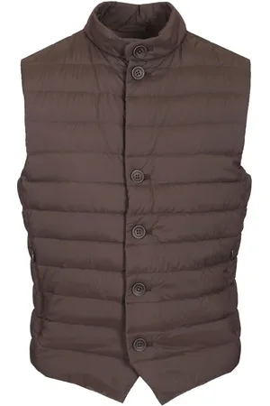 HERNO Rain Proof Vest Coats Brown