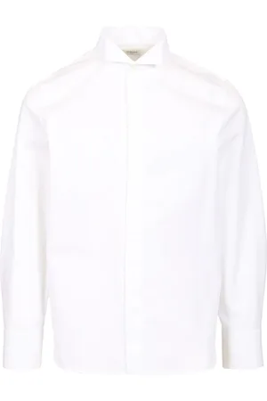 Saint Laurent Shirt With Wing Collar Shirts White