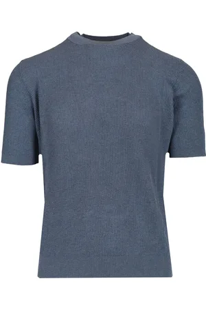 Mauro Ottaviani Ribbed T-Shirt Blue