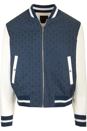 Givenchy Monogram 72 Denim Varsity Jacket Jackets Blue