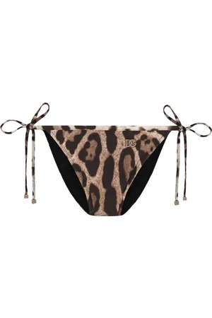 Dolce & Gabbana Animal Print Bikini Briefs