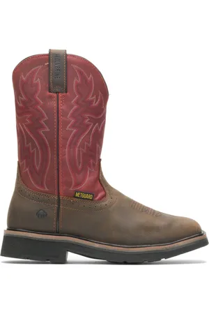 Wolverine Rancher Met Guard Steel-Toe Wellington , Size 11.5 Extra Wide Width